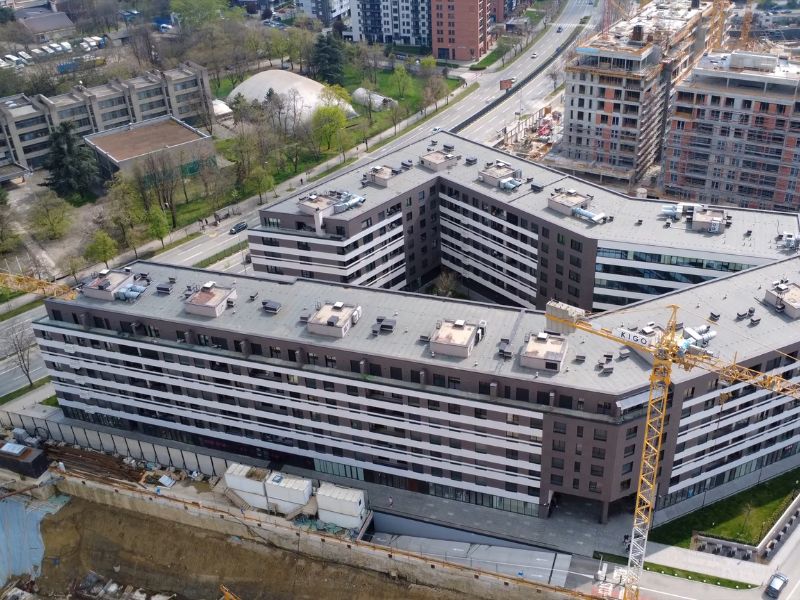 prikaz zgrade u izgradnji, novogradnja