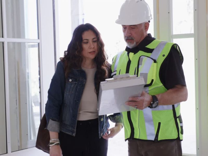 investitor i žena gledaju papire oko kupovine stana