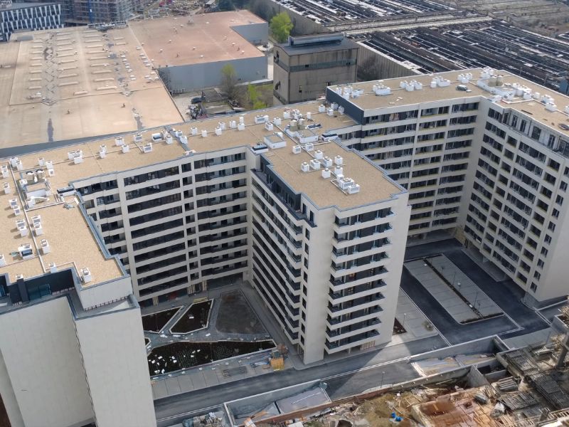 prikaz izgradnje zgrade u Beogradu 